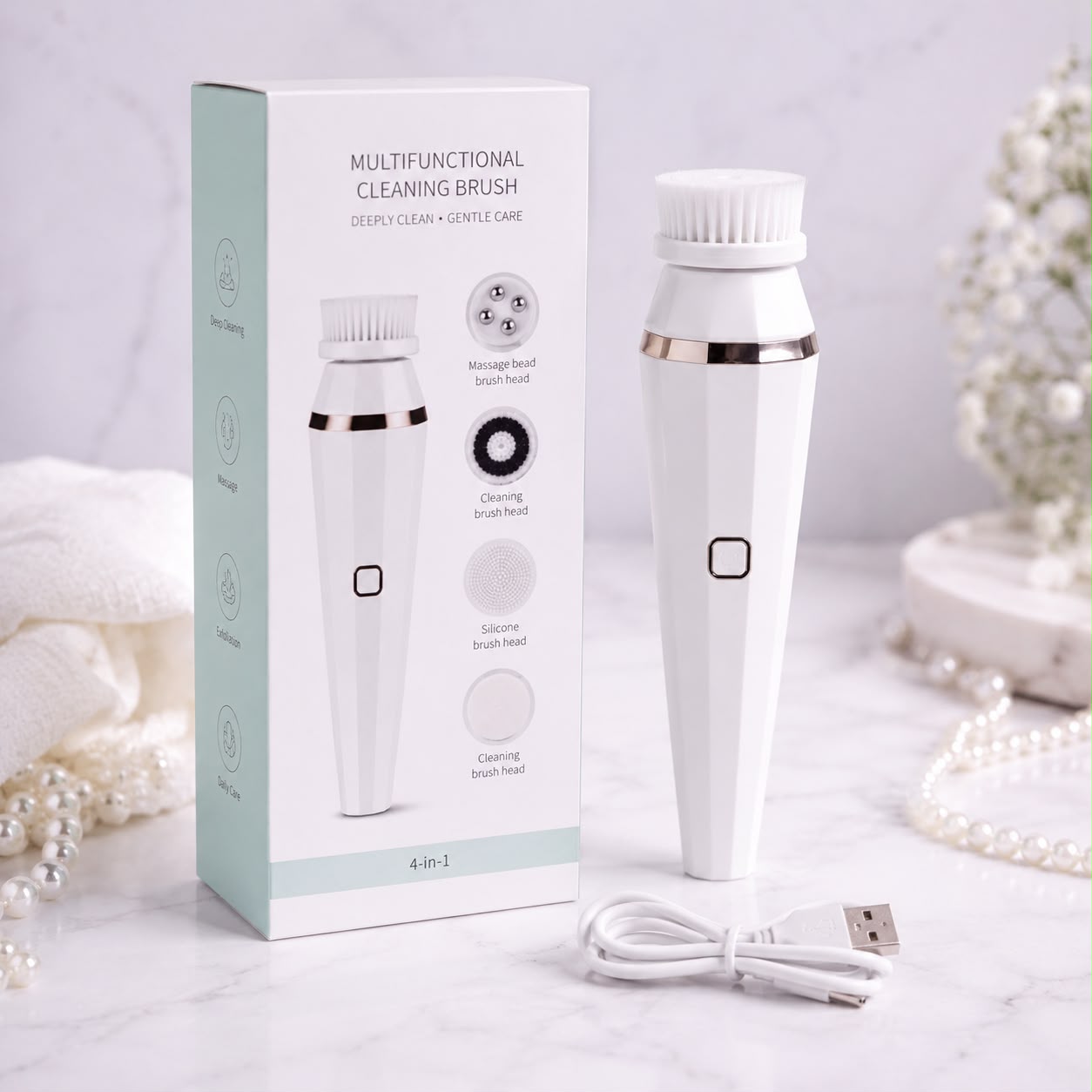 PureGlow™ | Cepillo Facial 4 en 1